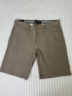 Men's Khaki Casual Flat Front Shorts Size 32 New With Tag‎